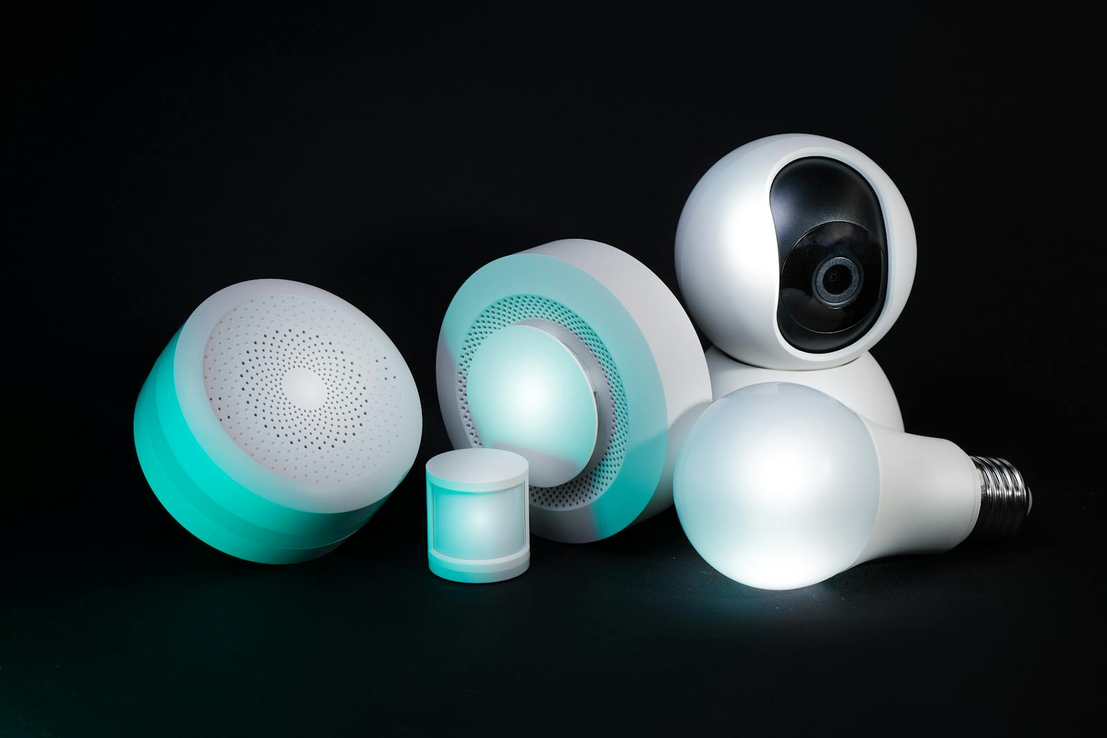 Real smart device displayed in a home environment