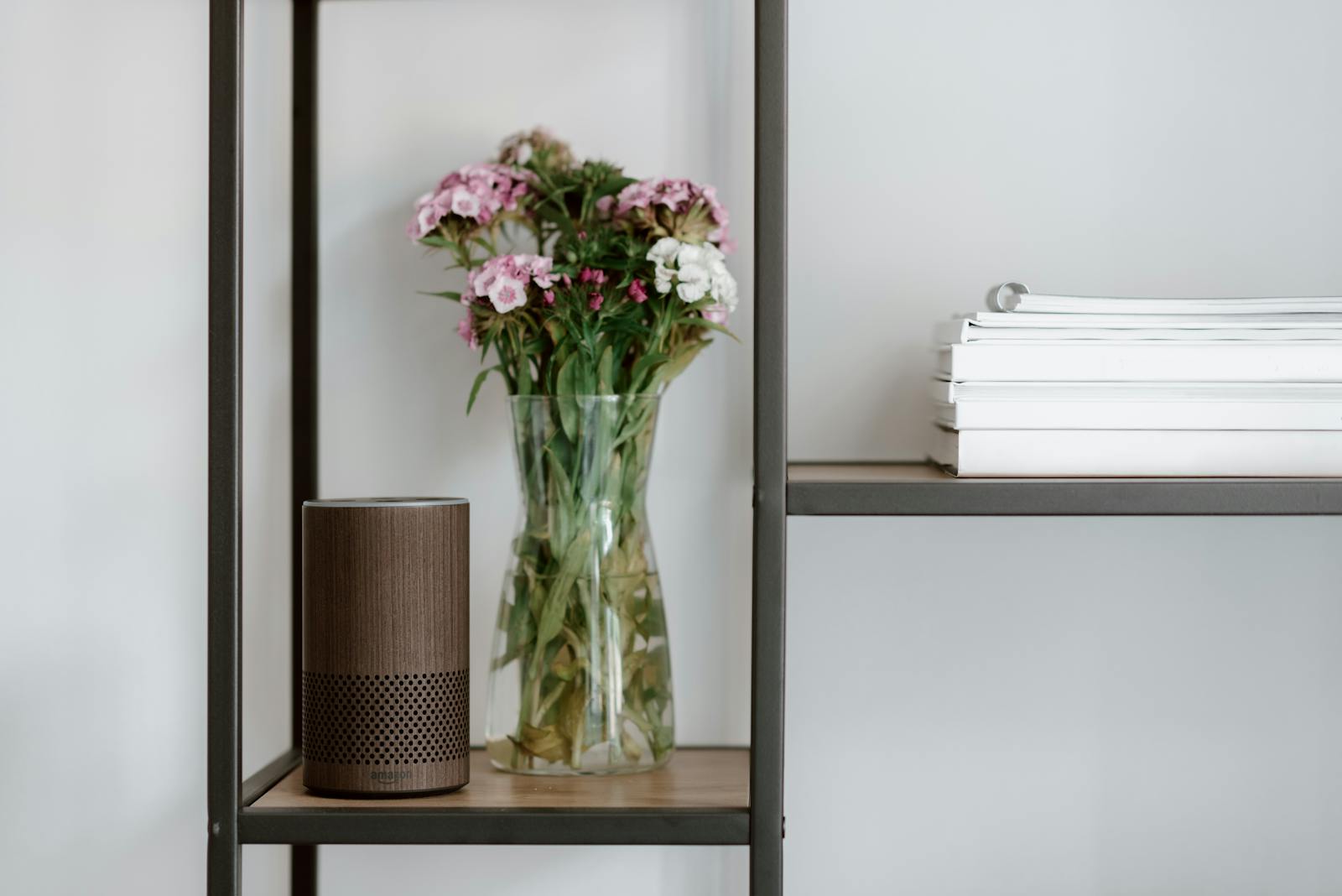 Real smart lighting or home device in use